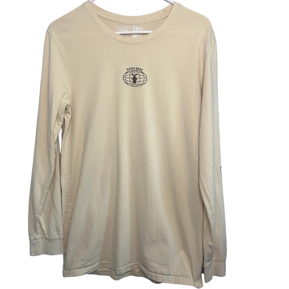 Dutch Bros Other - Dutch Bros Cream Long Sleeve Tee w/Brown “It’s All Good” DB 1992 SMALL+MEDIUM